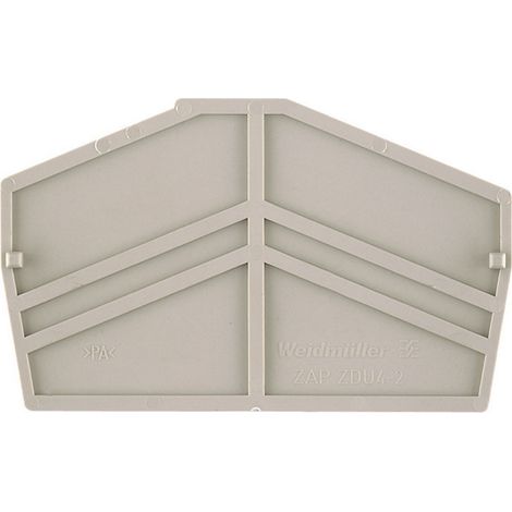 Flasque de fermeture et plaque intermédiaire Weidmüller ZAP ZDU4-2 1770400000-1 1 pc(s)