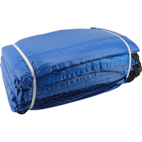 4,27 m (14 Fuß) Trampolin-Bodenmatte, wasserdichte Polsterung, Federabdeckung, Ersatz-Rundrahmen, blau (1/4)