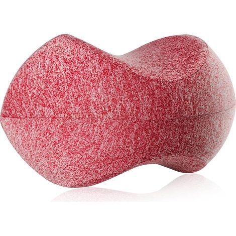 Cuscino per ginocchia, cuscino per gambe in memory foam per chi dorme su un fianco, ergonomico per dormire su un fianco, per gravidanza, fianchi, sciatica e sollievo dalle articolazioni (rosso) (1/4)