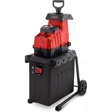 Scheppach Broyeur à végétaux électrique & silencieux GS70 - 2500W - Ø max des branches 44 mm - 4500 tr/min - broyeur à lame - sacs récupérateurs 2x45L