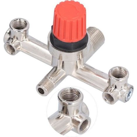 Compresseur d'air Zerone Tube à double sortie - Structure du piston pour un débit supérieur de 30% (1/3)