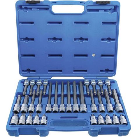 Jeu de Douilles et Embouts 12,5 mm (1/2) - Profil TPS Torx Plus Percé TPS20-TPS70 - 32 pcs, Haute Précision et Durabil - D-Work (1/5)