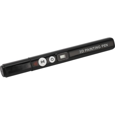 Stylo 3D haute température intelligent avec écran LCD, ergonomique, compatible PLA et ABS, noir, outil de dessin et bricolage précis (1/5)