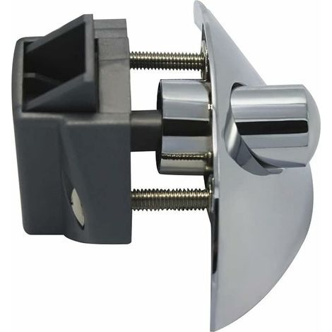 Serrure De Tiroir D'Armoire Caravane Rv,Serrure D'Armoire Sans Clé Avec Bouton-Poussoir En Alliage Zinc Loquet Verrouillage Porte Pour Caravane Rv Placard Tiroir Camping-Car Cuisine Argent (1/5)