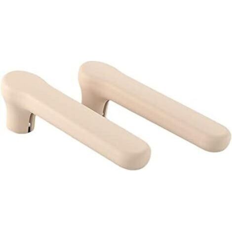 CSPARKV 2pcs Protection Poignee Porte, Couvercle De Poignée De Porte Gants Antistatiques en Silicone Anti-Collision Protecteur De Enfants Manchon, Réduire Le Bruit, Beige (1/4)