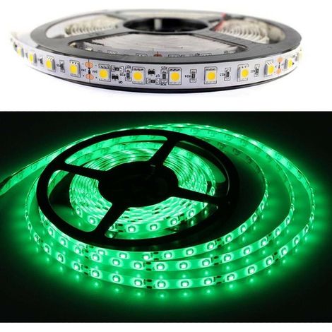 Striscia Led Luce Verde 5050 Smd Bobina Strip 5 Mt Illuminazione (1/2)