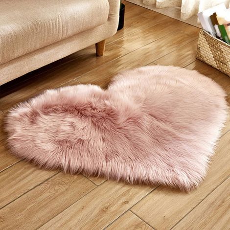 Tapis Shaggy - 30 x 40 cm - Non Glissant - En Polyester - Pour Chambre À Coucher Salle De Séjour Couloir - 1 Pièce (1/5)