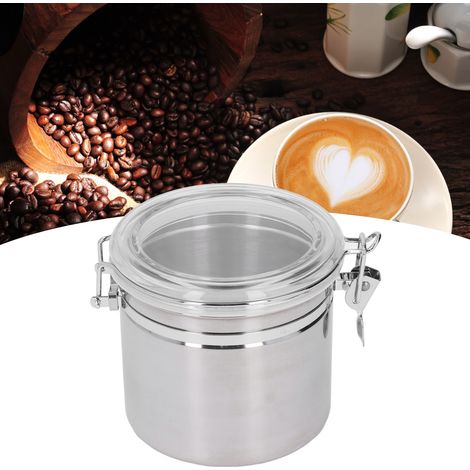 Luftdichter Edelstahl-Aufbewahrungsbehälter für Trockenfrüchte, Milchpulver, Tee, mittlere Größe (1300 ml). (1/5)