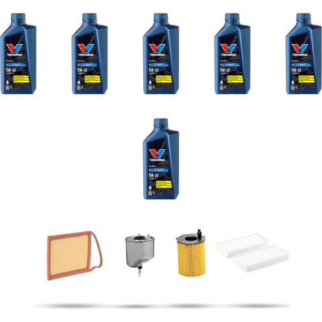 Kit tagliando 4 FILTRI e 6L OLIO compatibile con Citroen Jumpy III 1.6 Blue Hdi 66kw dal 2018 (1/5)