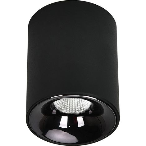 Moderner schwarzer runder Deckenstrahler Ø6cm variable Farbe LED 5W TOM Light Prestige