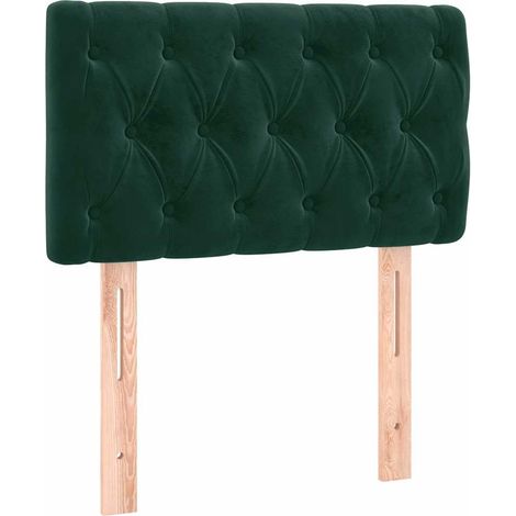 vidaXL Tête de lit Vert foncé 80x7x78/88 cm Velours (1/5)