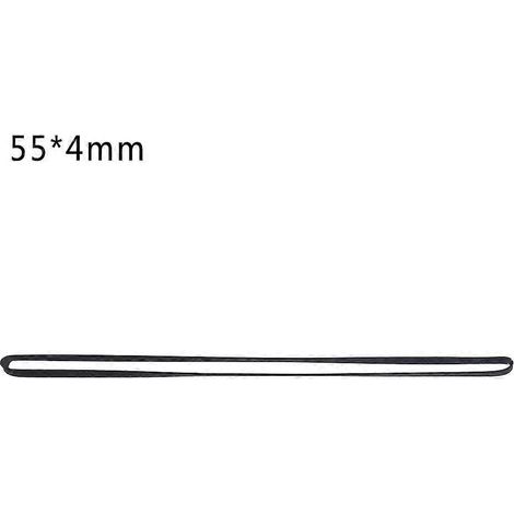 Courroie plate 4mm pour magnétophone cassette, assortiment de courroies communes pour enregistreur, pliée en deux 55mm