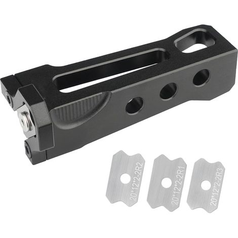 Raboteuse manuelle pour le travail du bois - Outil de lissage des en d'aluminium 15,2 x 5,1 cm couper fin, chanfreiner et poncer durable Coupe-bordures + R1/2/3 (1/5)