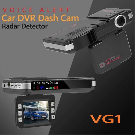 Caméra embarquée 2 en 1 avec voix anglaise et russe, détecteur de radar, compteur de vitesse et protection contre les radars de vitesse mobiles (XK CT La). (1/4)