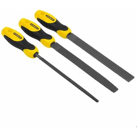 Stanley Set di raspe 3 pezzi acciaio carbonio 200 mm (1/2)