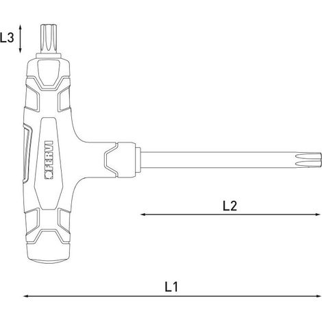 Cle Torx avec manche plastique t30
