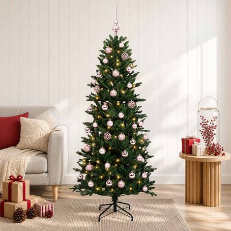 vidaXL Árbol de Navidad artificial con bolas 120 cm 150 LED (1/5)
