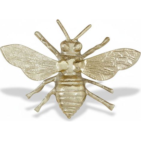 Abeille décorative métal dorée 20x16x8cm (1/3)