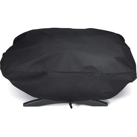 Housse de protection pour barbecue Weber 7110 série Q1000, housse imperméable et anti-poussière, résistante au vent, aux UV et à la déchirure, dimensions 67,1 x 44 x 32 cm, couvre-grill robuste. (1/5)