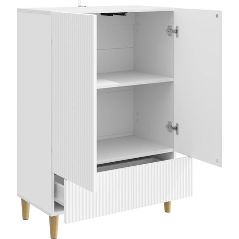 Sideboard/Anrichte/Buffet mit Schubladen Weiß 66 x 34,5 x 95 cm Holzwerkstoff LXWW789965 (1/5)