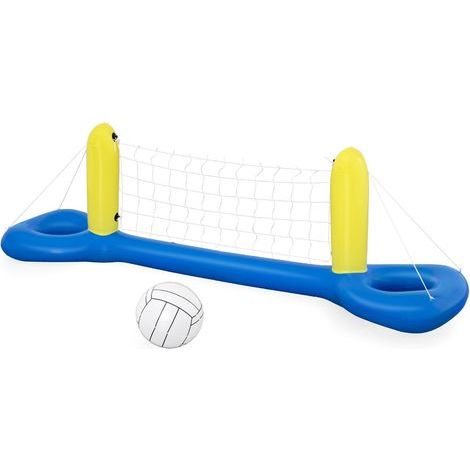 Volley-ball gonflable  Jouet de piscine, ensemble complet de volley-ball, ballon gonflable et filet (1/4)