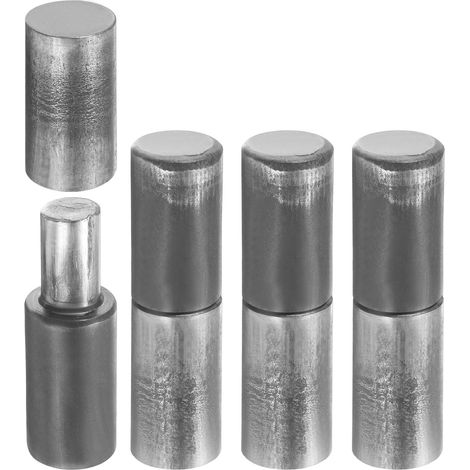4Pcs Charnières À Baril Soudables, 3" x 3/4" Acier Carbone Détachables À Souder Pour Porte Battante Métallique Portail Rampe De Remorque (1/5)