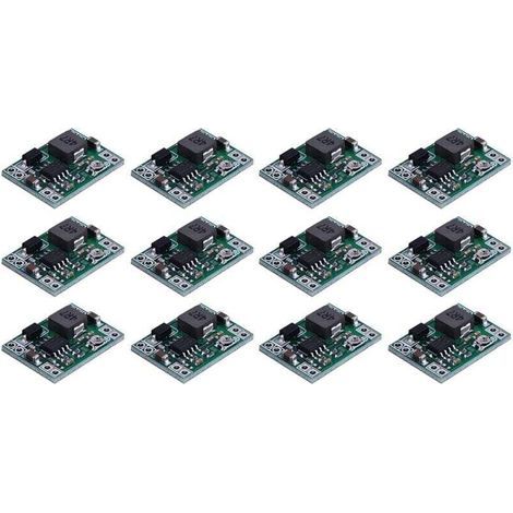 12 Stück MP1584 DC-DC-Abwärtswandler-Modul 3A, einstellbar, zum Ersetzen von 24V, 12V, 5V und 3V Netzteilen (1/4)