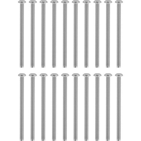 50 vis à tête cylindrique creuse, acier galvanisé M4, adaptées aux instruments de précision et aux équipements électroniques 2802-0004-0060 (1/5)