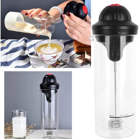 Automatischer elektrischer Milchaufschäumer mit Borosilikatglas für Latte Macchiato und Cappuccino