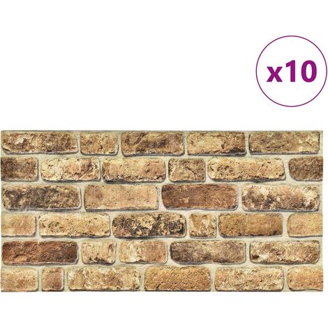 Maison Exclusive - Pannelli da parete 10 pcs Sabbia Scura 100 x 50 cm Schiuma EPS