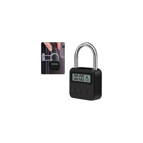 Verrouillage de Temps, Smart Time Lock avec écran LCD Cadenas de Sécurité Rechargeable USB Verrou de Synchronisation Cadenas Minuteur (1/5)