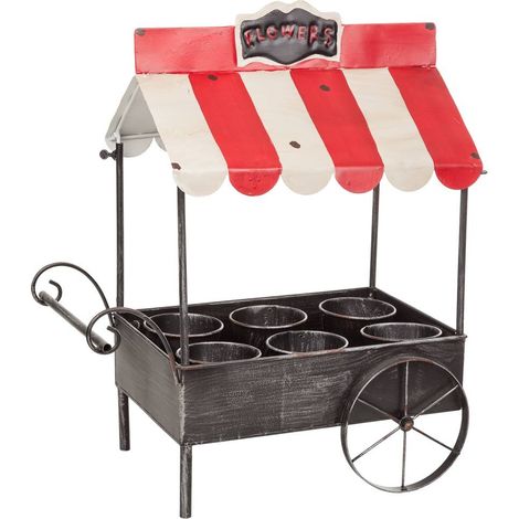 Carrito macetero de metal 43,5x27x52,5 (1/5)