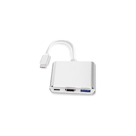 USB-C-zu-HDMI-Adapter (unterstützt 4K/30 Hz) – 3-in-1-Typ-C-Konverterkabel – für MacBook Pro 2017/2018, MacBook, Mac Pro, iMac, Chromebook und andere USB 3.0 Typ-C-Geräte (1/5)
