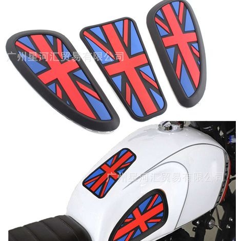Autocollants latéraux de réservoir et protections de jambes pour motos Triumph Bobber/T100/T120/Street Twin au style rétro (1/5)