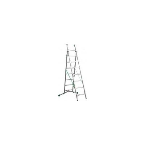Outifrance - Echelle alu transformable 3 plans- 6.25m (1/2)
