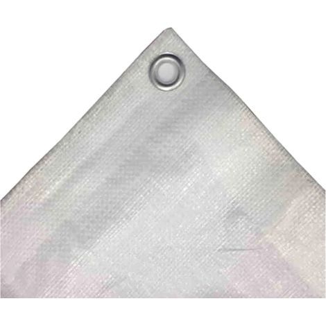 Telo impermeabile, telo di copertura 180 g/m², telo protettivo bianco, resistente UV, 4 x 7 m (28m²) (1/5)