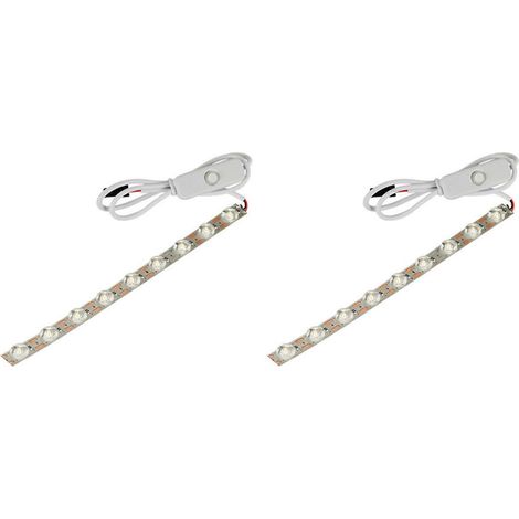 2X para Bambu Lab A1/A1 Mini Light Bamboo LED Strip 6500K 24V Tira de luz para impresora 3D Accesorios para impresora 480mm()