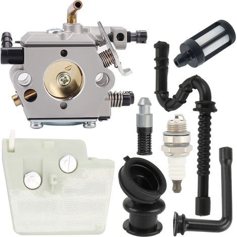Kit carburateur Walbro WT-194-1 adapté tronçonneuses Stihl 024, 026, MS240, MS260, ensemble complet de remplacement moteur (1/5)