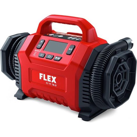 Flex – Compresseur à batterie 11 bar – Débit d'air max 13 l/min – Système de gestion électronique – Léger 1,9 kg – Pour gonflage matelas pneumatiques (1/7)
