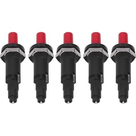Allumeur piézo 5 pièces, allumage de gril à bouton poussoir à haute température, résistance aux hautes températures, accessoires pour briquet de cuisine pour la cuisson en extérie (1/4)
