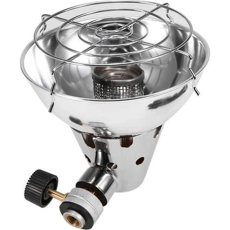 Réchauffeur à gaz de camping, Mini Réchauffeur portable avec support ajustable et sac de rangement Réchauffeur de tente de pêche de chasse pour l'hiver Backpacking Picnic Hiking Traveling (1/5)