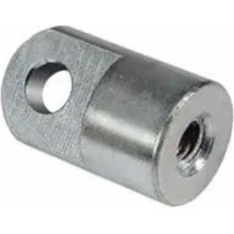 – Œillet plat de vérin à gaz en acier zingué – Raccord pour ressorts de compression – Filetage M6 – Trou 10mm pour fixation robuste