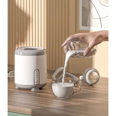Mlangeur de lait en poudre shaker lait bidirectionnel 360 degrs batterie 1200 mAh shaker pour biberon blanc (1/4)