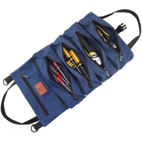 Car Repair Tool Bag - Blue - Canvas Storage Pouch (1/5)