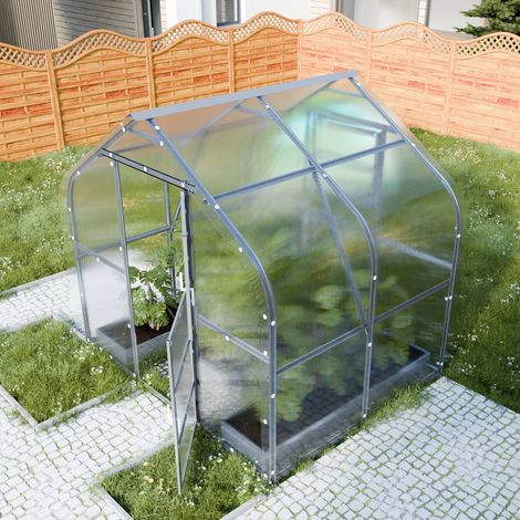 Serre da giardino robuste KLASIKADROP 5m2, 2,5m x 2m, 6 mm con rivestimento in policarbonato (1/5)