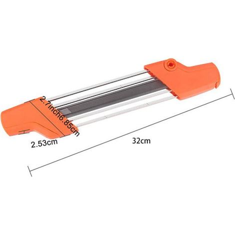 1 Porte-lime 2 en 1, Chaîne 3/8" P, Diamètre 4 mm, Affûtage dents et jauges, Entretien tronçonneuse (1/4)