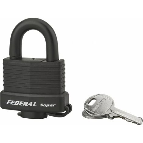 THIRARD - Cadenas à clé Fédéral Lock Sea Line, laiton,  extérieur, anse inox, 40mm, 2 clés - THIRARD (1/2)