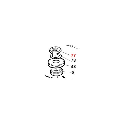 Ringmutter M30x1,5 Lenkbolzen T5-6 ORIGINAL GIANNI FERRARI 01.40.00.3790