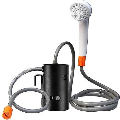 Tragbare Outdoor-Dusche, USB-aufladbare Camping-Duschpumpe, IPX7 wasserdicht für Wandern und Reisen
