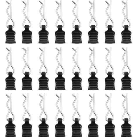 [MAI USATO]24 pezzi clip a molla per auto RC perni elastici per auto RC perni per carrozzeria RC e supporto per accessori (1/5)